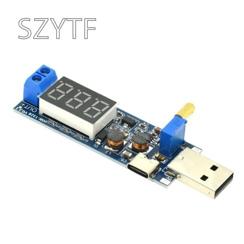 Boost Buck Converter USB Step UP / Down Power Supply Module DC-DC 5V To 3.3V / 12V Adjustable Out DC 1.2V-24V