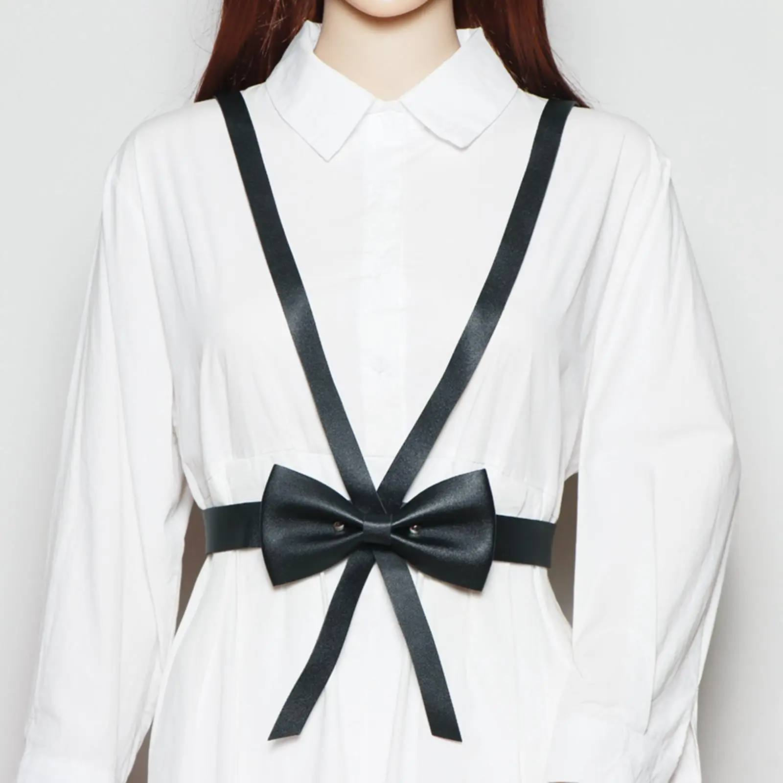 Schwarz Taille Gürtel Zubehör Gothic Schnalle Riemen Party Kostüm Körper Kette Gürtel Harness Kleid Gürtel für Dame Bund Frauen