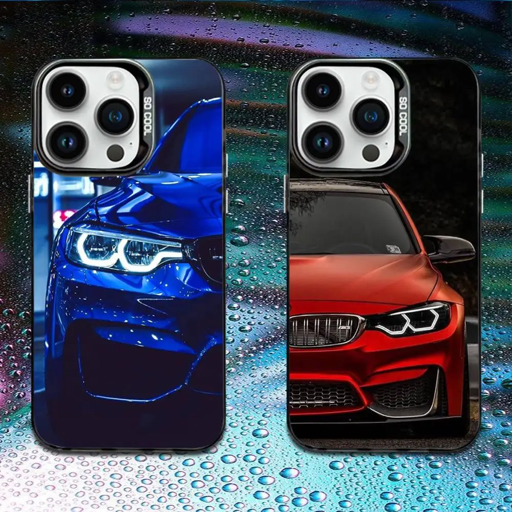 

Blue Red Car COOL B-Bmwes Phone Case For iPhone 16,15,14,13,12,11,Mini,Pro,E,MAX Black Candy Matte Shockproof Cover