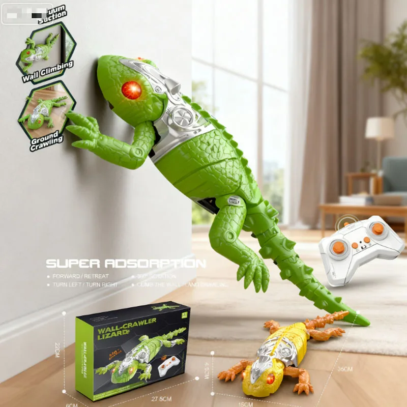 Remote control wall climbing gecko simulation crawling rechargeable intelligent lizard children's parody prank electric toy