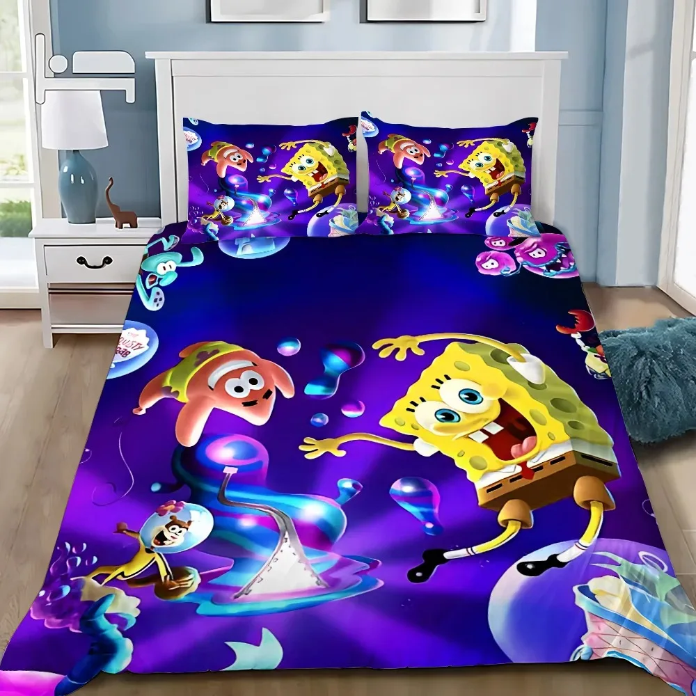 SpongeBob Twin Duvet Cover Set 135x200cm