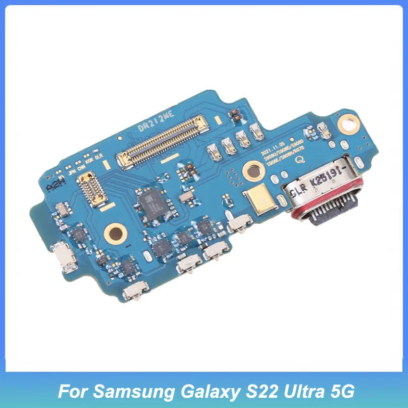 usb充電ドックボード-samsung-galaxy-s22-ultra-5g用-充電ポートコネクタフレックスケーブル修理部品