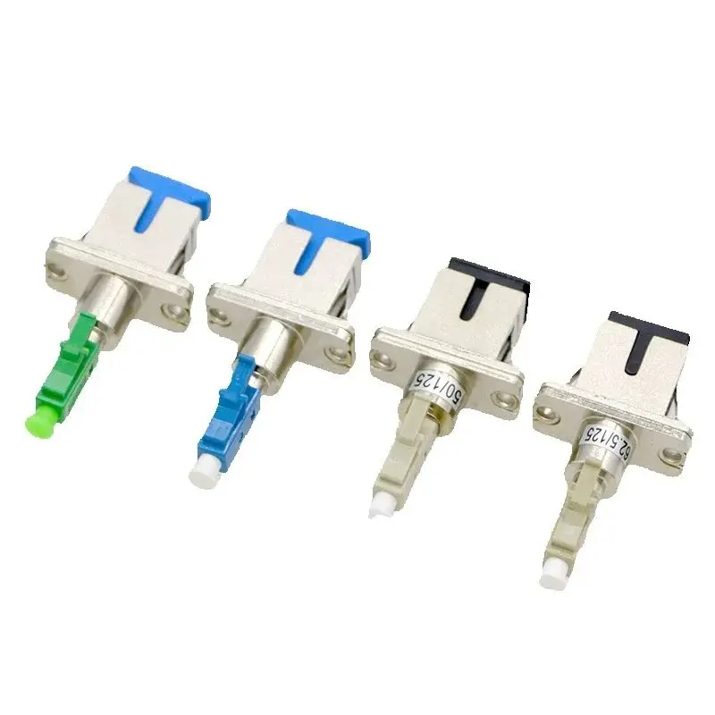 New LC Male-SC Female Optical Fiber Connector Adapter Flange Coupler Insertion loss≤ 0.3dB Low Price Wholesale