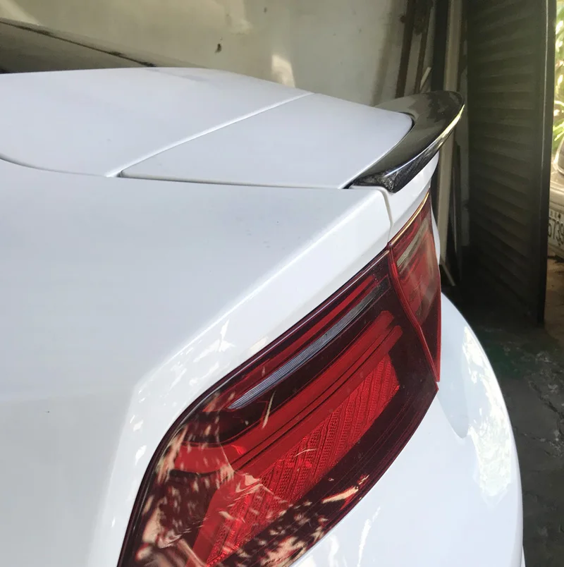 C7 P Style Boot Spoiler For 2012 to 2018 A7/S7 Modified Carbon Fiber P Duck Tongue Style Small Tail Wing Adhesive Fixation