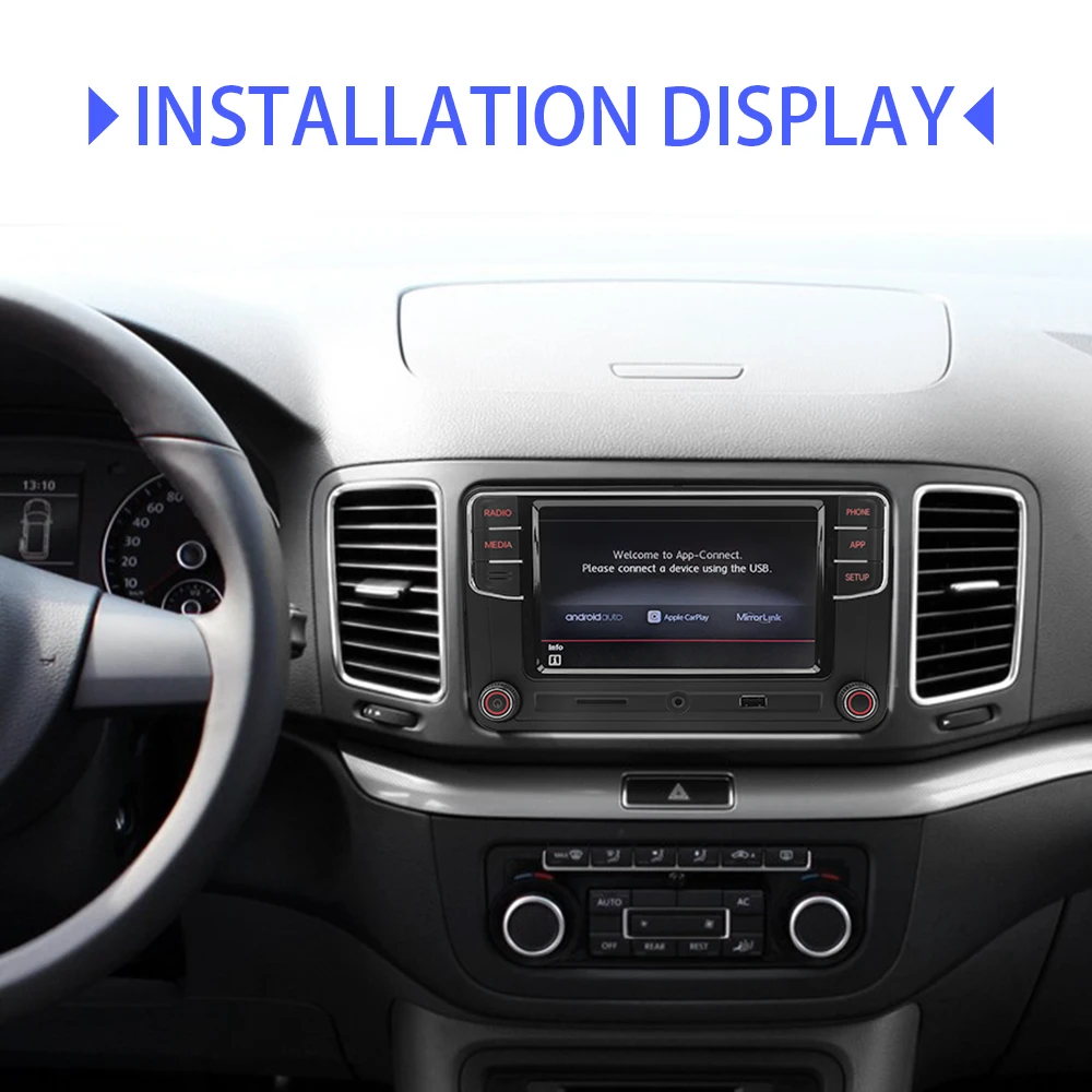 Noname RCD330 Plus MIB Carplay راديو السيارة 6RF035187F Android auto Bluetooth AUX الملاحة لشركة فولكس فاجن جولف 5 6 باسات B5 B6 CC جيتا