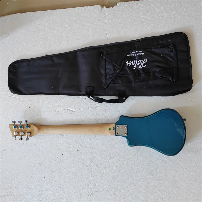 Electric Guitar with Metallic Blue Paint, Portable, 6-string, Variety of Colors, Available, Free Shipping, In Stock