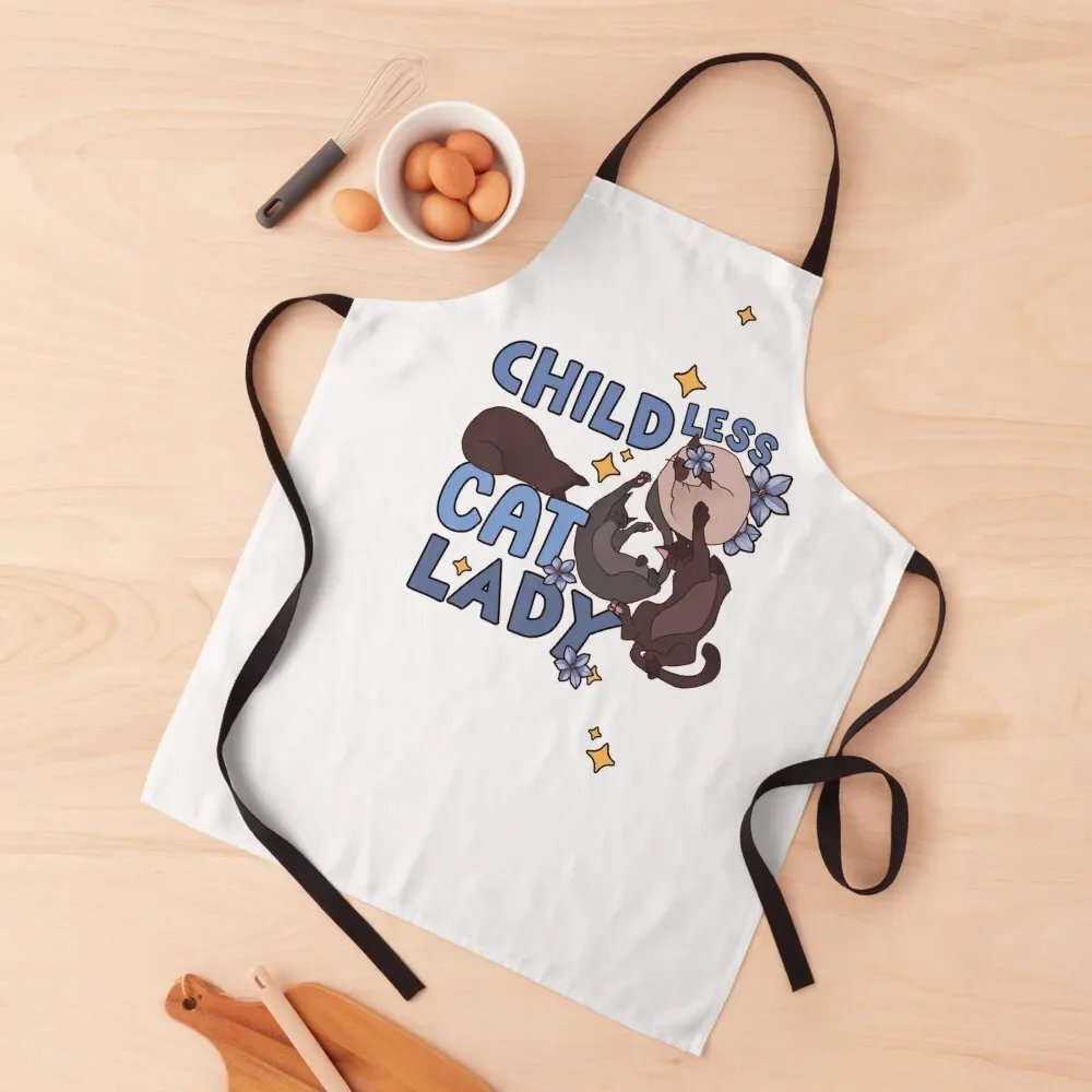 

Childless Cat Lady Support Kamala Harris Apron Kitchens Men Kitchen Apras For Women Barista Apron
