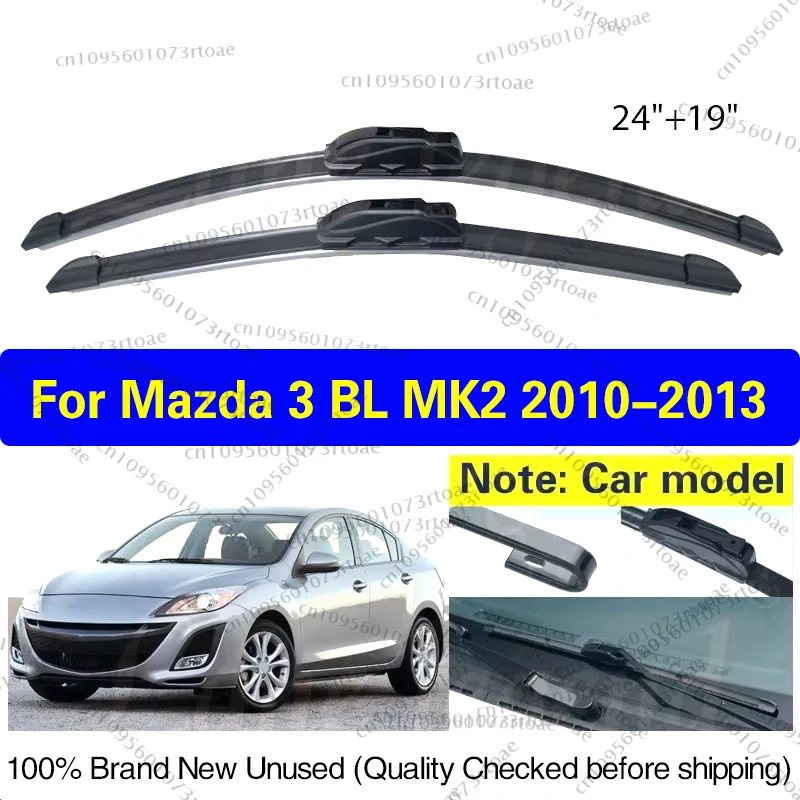 

Для Mazda 3 Mazda3 BL MK2 2010 2011 2012 2013 автомобильный дворник передние щетки стеклоочистителя лобовое стекло окон автомобиля щетки от дождя 24 "+ 19"