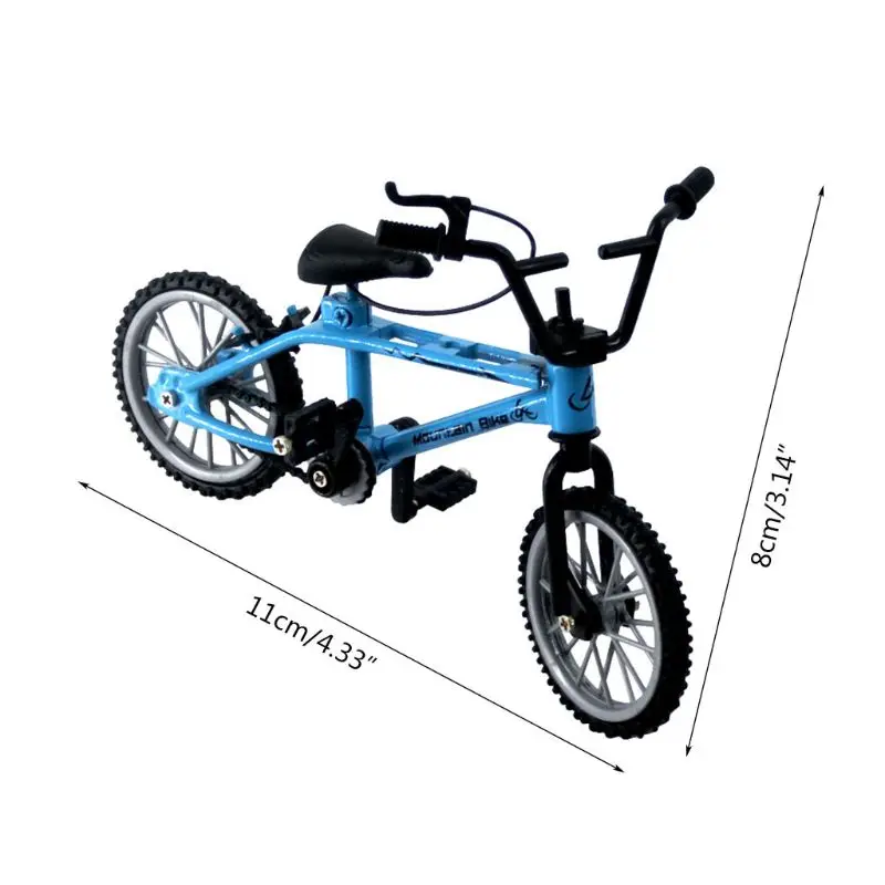 Mini bicicleta dedo en miniatura aleación para niños, modelo bicicleta montaña DIY para simulación