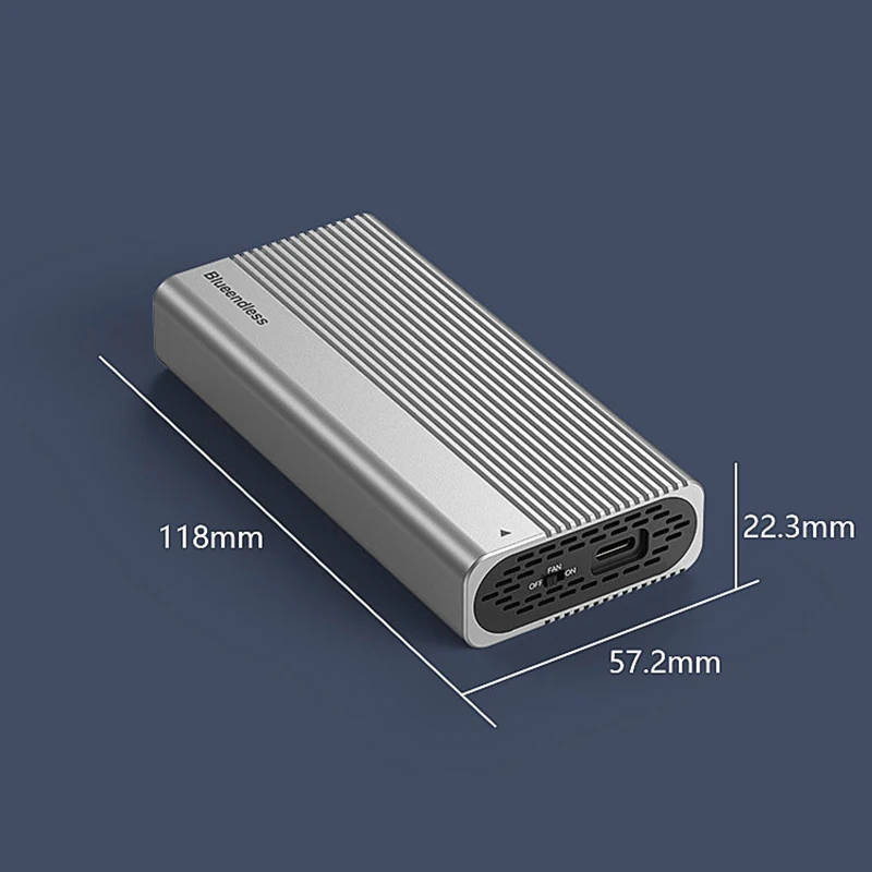 Portable USB4 M.2 NVMe SSD Enclosure for Laptop External High-Speed Storage Compatible with Thunderbolt 5/4 40Gbps