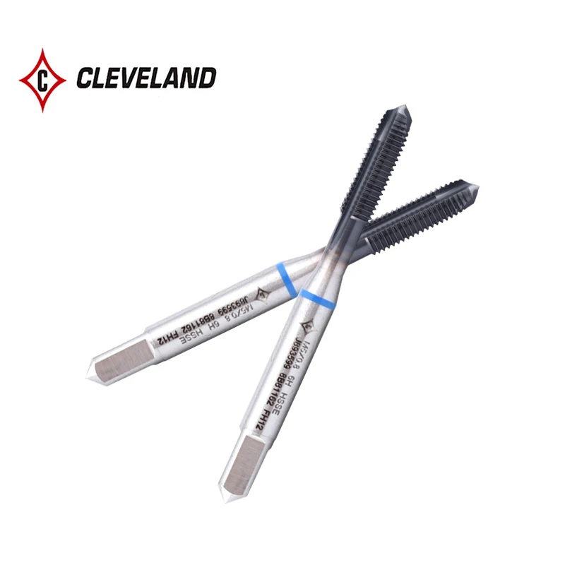 CLEVELAND HSSE-M35 With JP Spiral Pointed Tap M3 M4 M5 M6 M8 M10 M12 M14 M16 Machine Screw Thread Taps For Stainless Steel