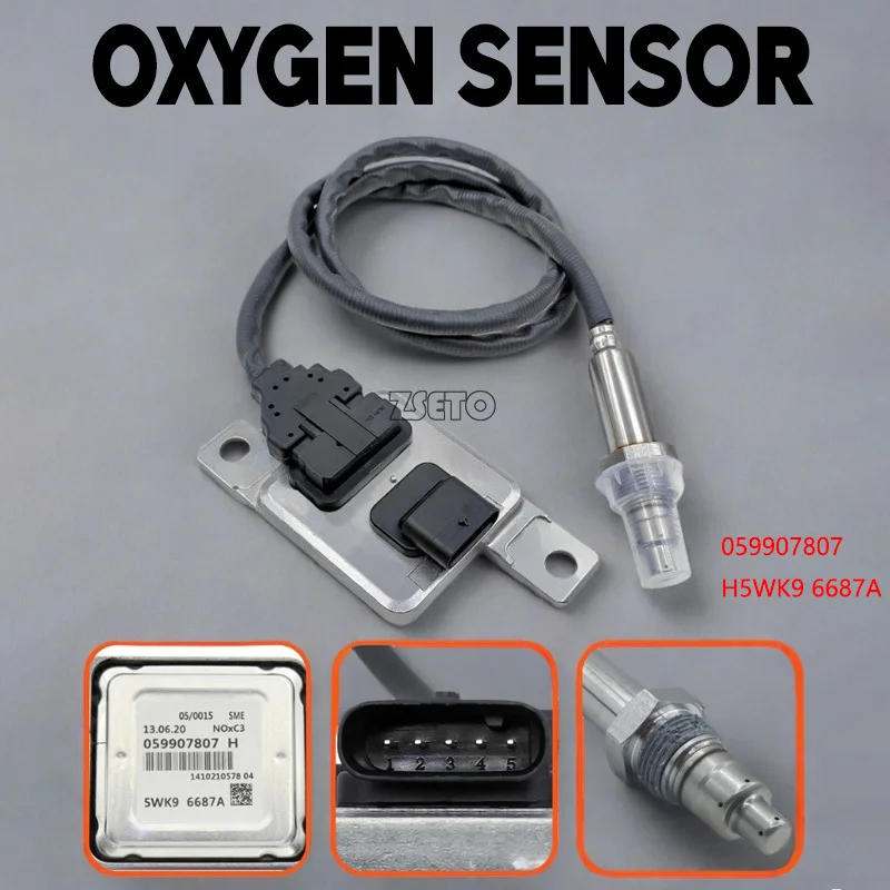 

JESBEN Brand New Nox Sensore 059907807H 5WK96687 Misura Per Il VW AUDI Q3 Q5 Q7 A1 A4 A5 A6 A7 A8 parte No #5WK9 6687 059907807