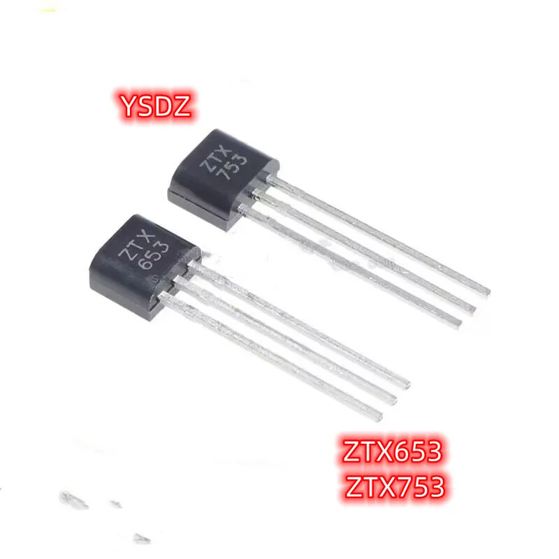 new original 5PCS  ZTX653 ZTX753 ZTX653/753 3A 1W 80V IC Triode of hifi audio amplifier preamplifier a lot of ZTX653+ZTX753