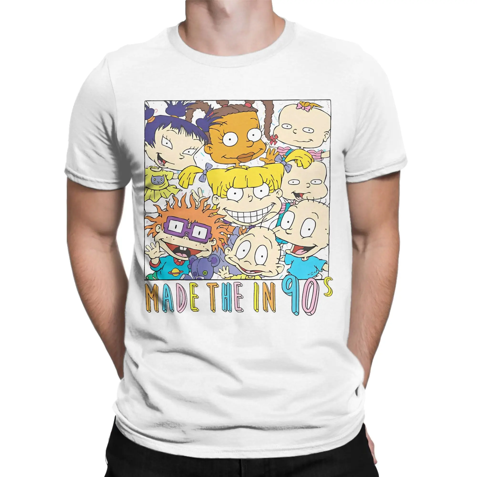 Men Women R-Rugrat Group Made In The Nineties T Shirt  Cotton Clothing Humor Short Sleeve Round Collar Tees 4XL 5XL 6XL T-Shirt