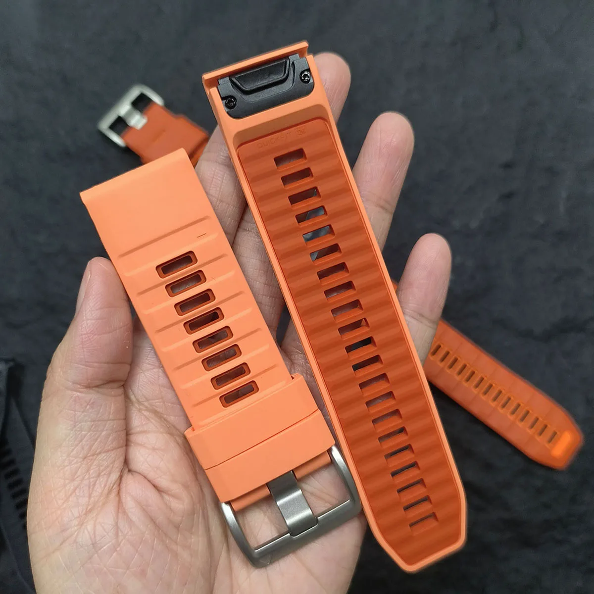 22mm 26mm Rubber Strap For Garmin Fenix 9 Pro Solar Fenix 8 E 7X 7 Pro 6X 6 5X/Epix/Tactix8 QuickFit WatchBand 1:1 Official Band