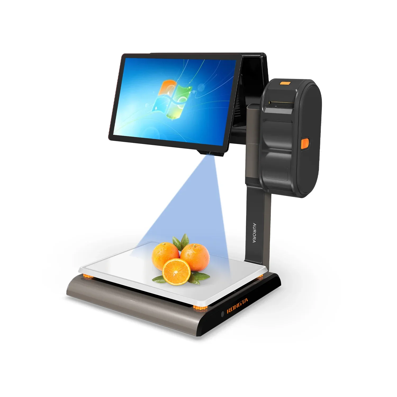 

15.6 inch Dual Display Label Scale for Supermarket Retail AI Identity Weighing Scale