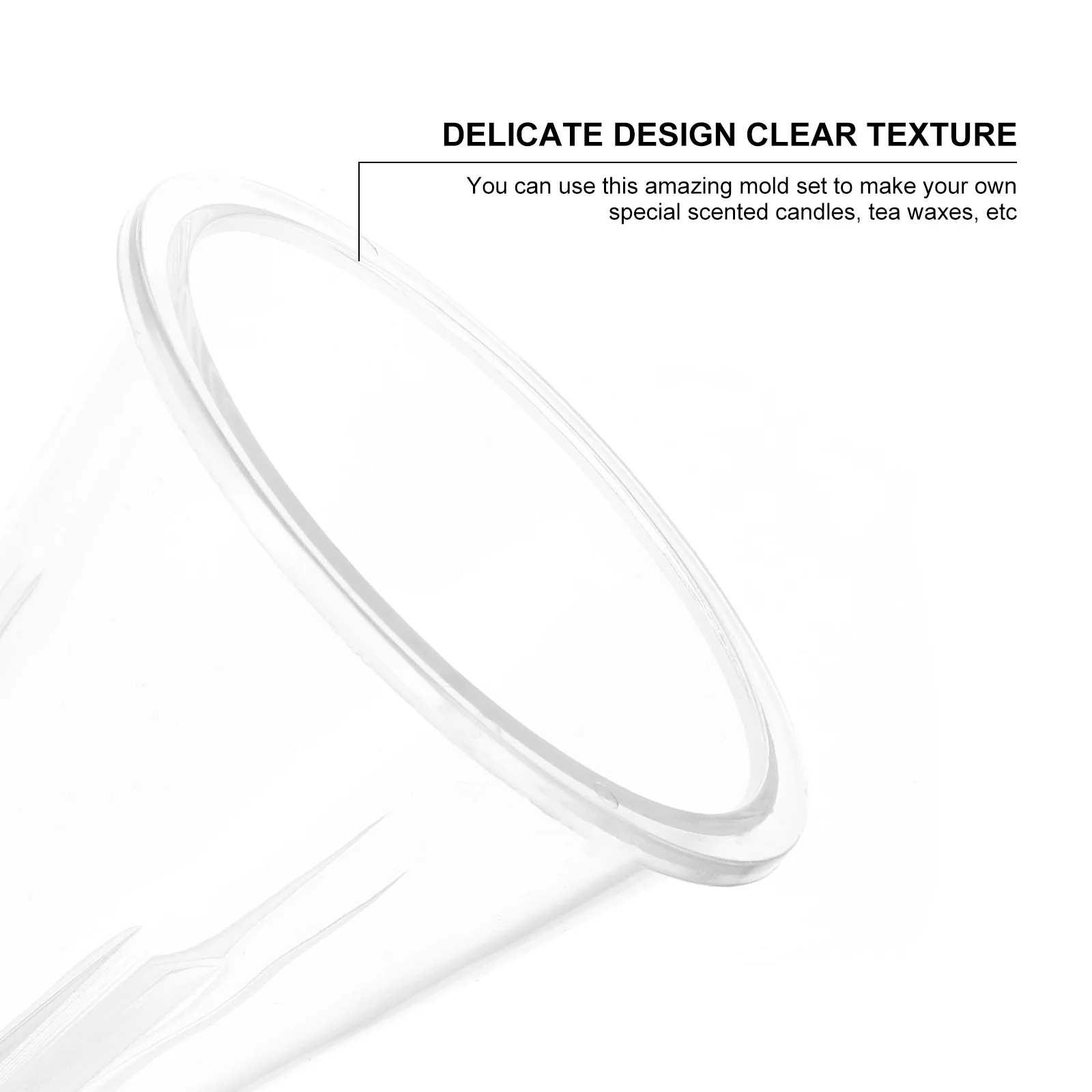 

Acrylic Cone Mold Professional Durable Creative DIY Handmade Making Tool for Wax Unique DIY Mold