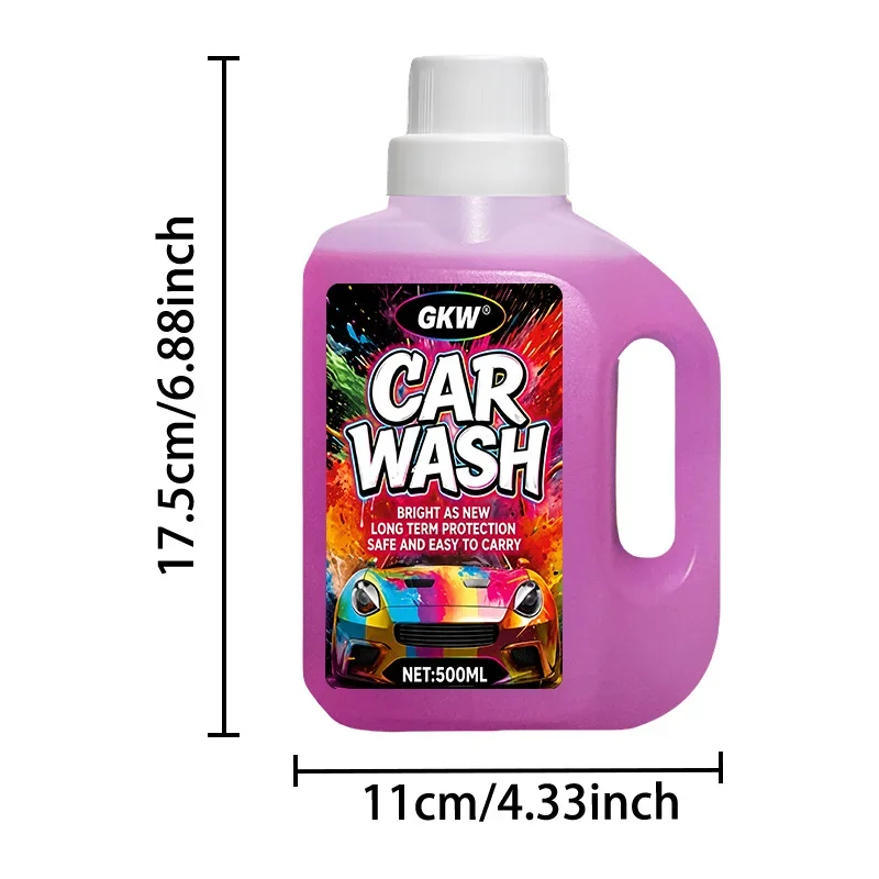 500ml Rosa Hochschäumendes Konzentriertes Autowaschmittel mit Wachs, Spiegelglanz-Lackschutz, für Schaumkanone & Eimer, All-in-One Autopflege – Detail 10