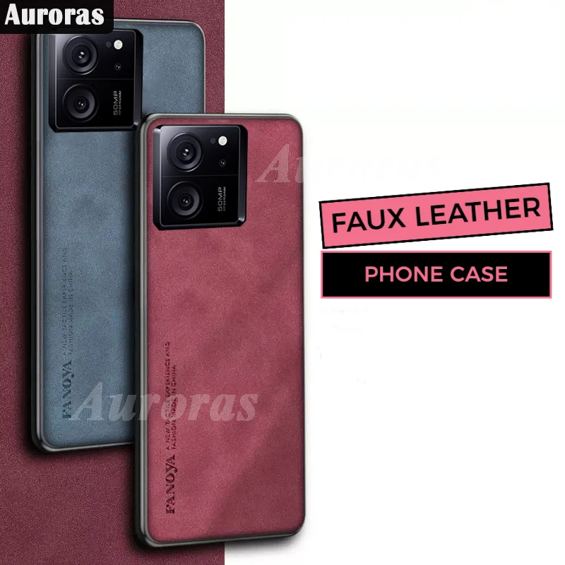 Auroras For Xiaomi 13T Pro Case Luxury Solid Color Velour Texture Soft Silicone Frame Shell For Xiaomi 13T Back Cover