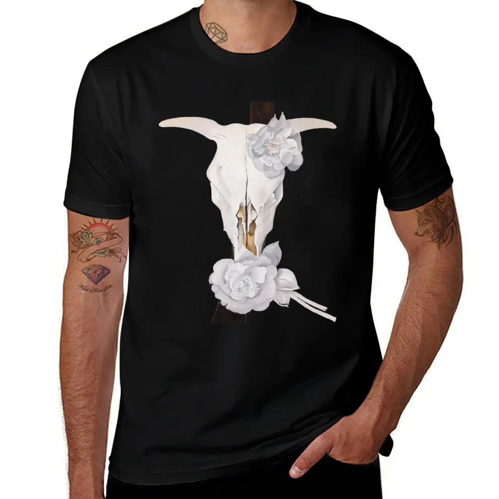 Cow's Skull - Georgia O Keeffe T-Shirt Moisture Wicking Quick Dry Tee T-Shirt