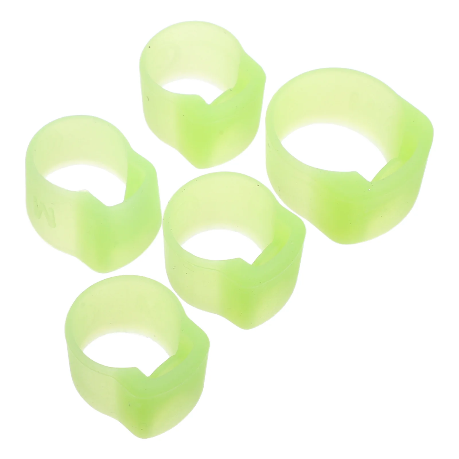 

5Pcs Pipa Finger Protective Silicone Covers Comfortable Non-Slip Fingertip Caps for Beginners Practice and Stage Playing