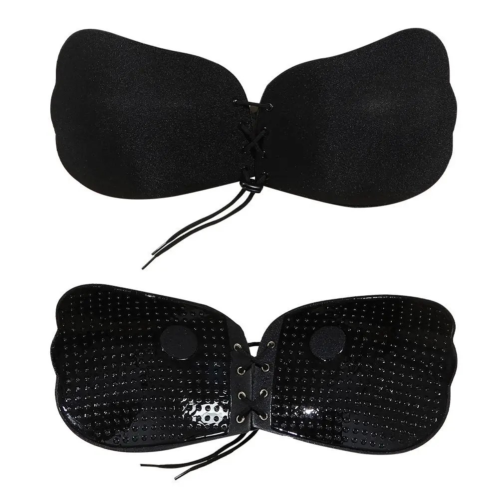 Comfortable Seamless Adhesive Stick Bra Thin Silicone Strapless Bra Invisible Push Up Bras for Daily, Wedding Dress