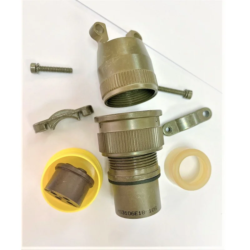 MS3106E18-10S/P(SR) Aviation Plug Connector Waterproof MS5015 Series Circular MIL Specification MS3106E 18-10S 18-10P