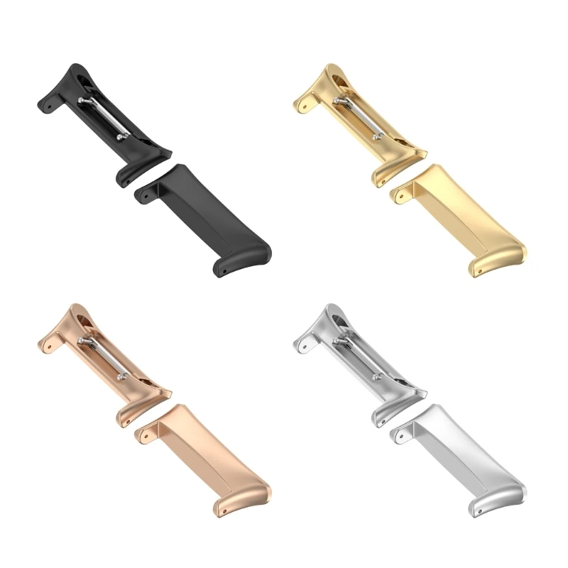 1 Pair Watch Bracelet Adapter Strap Connector for Watch 4 Stainless Steel Buckle Clasp Watch Wristband Link Attachment