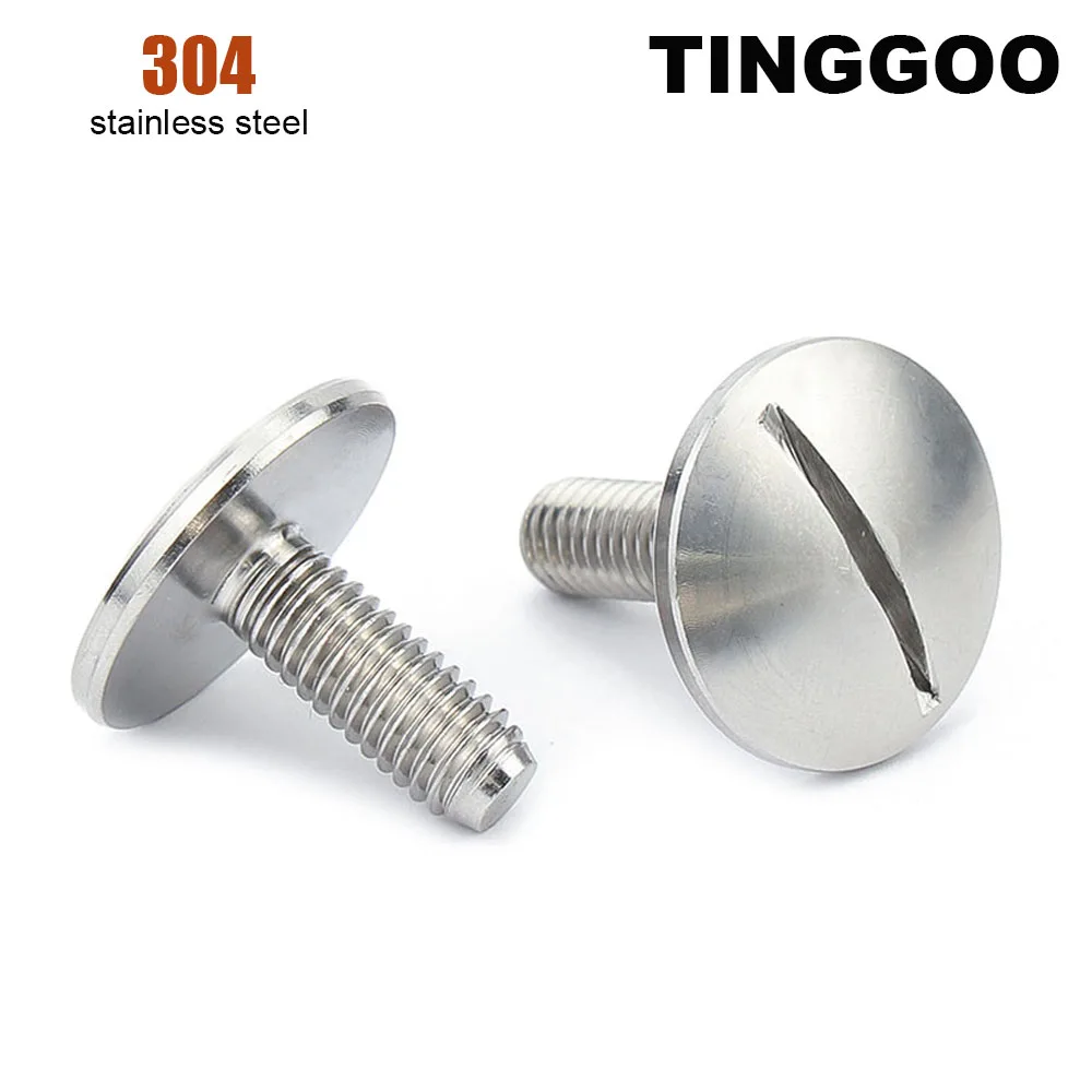 2/5pcs M2 M2.5 M3 M4 M5 M6 M8 GB947 304 Stainless Steel Large Extra Size Oversize Super Big Slotted Truss Round Head Bolt Screw