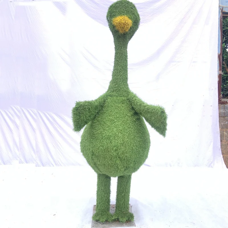 

custom.songtao Customized Landscape Decorations Animal Sculptures Artificial Grass Duck Sculpture Amusement Park Ornam