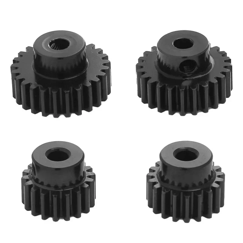 4pcs Metal 18T 19T 23T 24T Pinion Gear Moter Gear for Tamiya TT01 TT02 TB02 TA05 RC Car Upgrade Parts Accessories