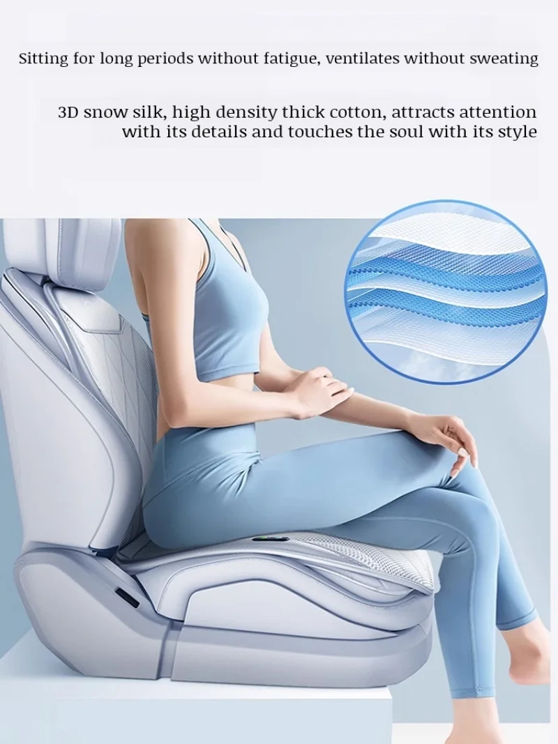 Car Seat Cushion Summer Fan Cooler Cushion Regulator Ventilation Breathable Seat Cushion Cushion