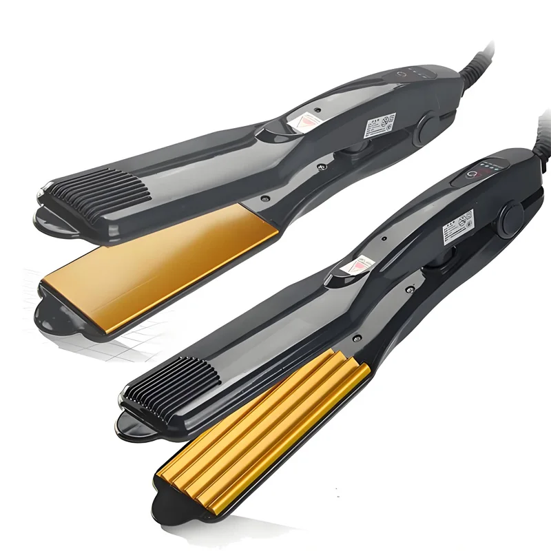 Widened Plate Flat and corn wave Iron Hair Straightener Professional Fast Electric Hair Straightening Curling Styling Tool