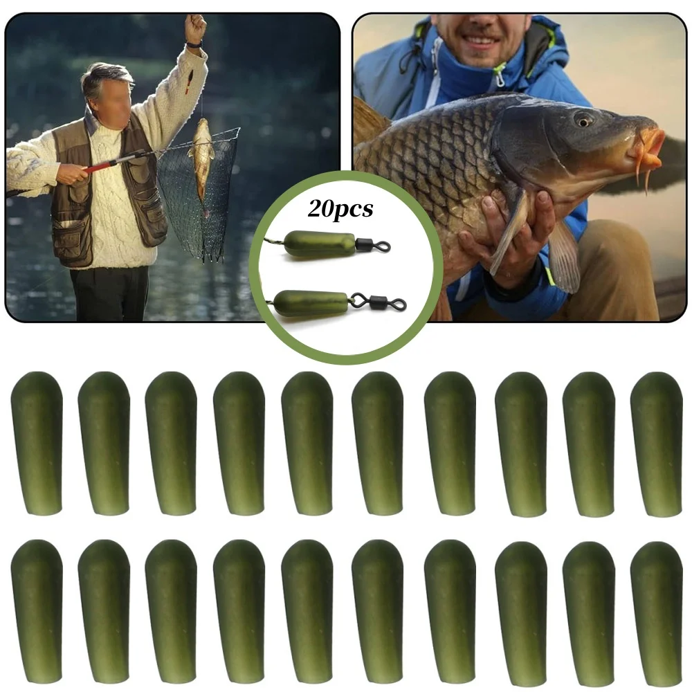 

20PCS Carp Fishing Chod Rig Buffer Bead Fishing Float Setup Chod Beads Lead Core Leader Beads Carp Tackle Fishing Accessories