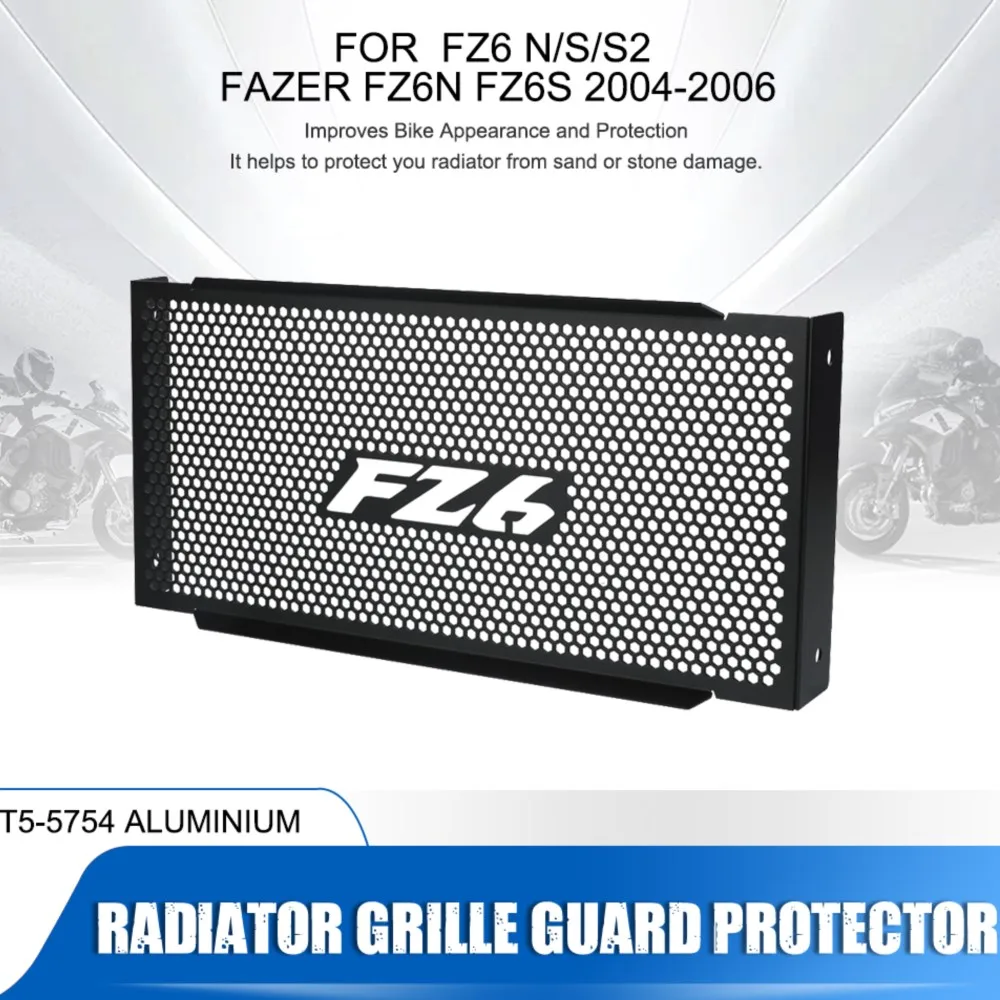 

FOR YAMAHA FZ6 N/S/S2 Fazer Motorcycle Water Tank Protection Grille Radiator Accessories FZ6N FZ6S 2004-2005-2006 FZ6 Fazer