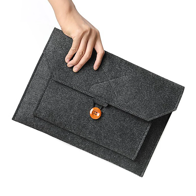 Soft Business Bag Case for Apple Macbook Air Pro Retina 13 Laptop for Macbook Tablet Bag Dark