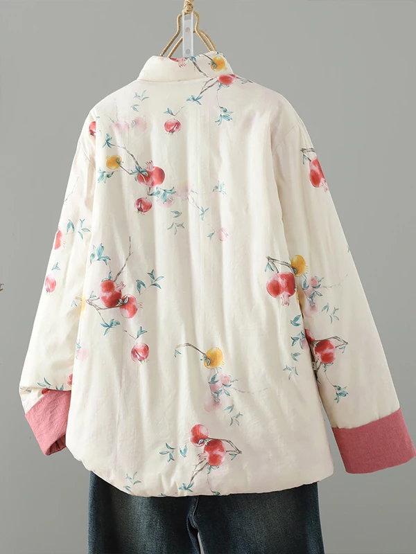 Authentic New Chinese Sle Cotton Linen Embroidered Jaet Loose Stand Collar Tang Costume National Sle Women's Coat