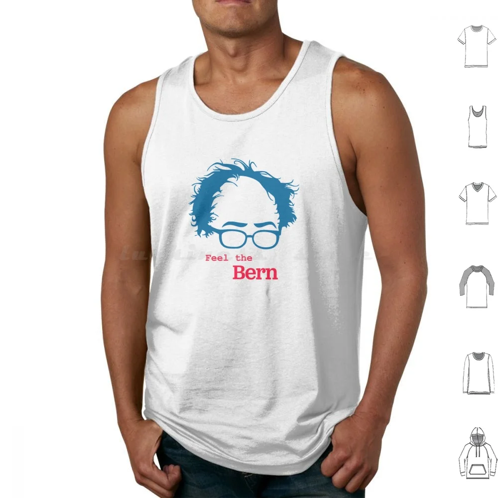 Feel The Bern Camisetas sin mangas Chaleco Sin mangas Sanders Bernie Feel The Bern Democratic Political Usa