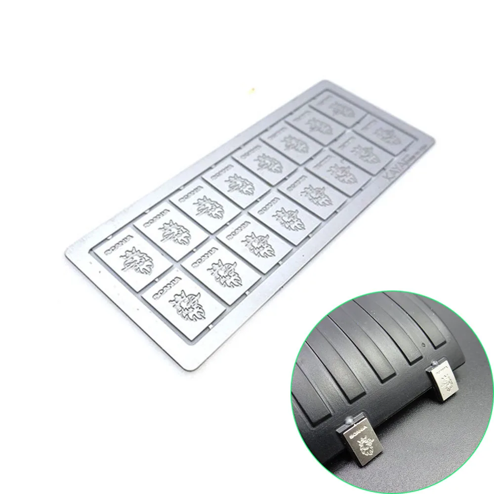 

16 шт. металлическое украшение крыла для 1/14 RC самосвал Tamiya Scania 770S 56373