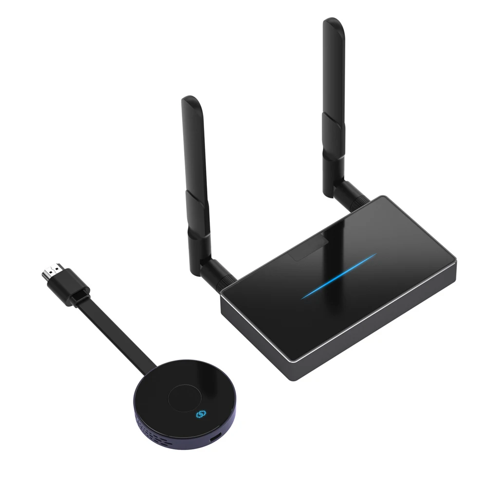 5GHz Wireless HDMI-compatible Transmitter Receiver Kit 4K@30Hz 164FT Wireless Display Dongle Plug And Play Streaming For PC HDTV