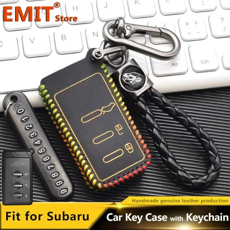 For Subaru XV STI OUTBACK WRV BRZ Impreza Forester Legacy Ascent Car Key Case Remote Protection Cover Keychain Shell Accessories