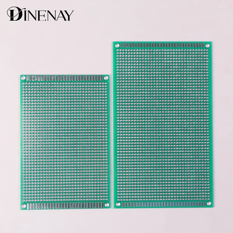 8*12/9x15 ซม.แผ่นต้นแบบ 2 ชั้น 9*15 ซม.แผง Universal BOARD DOUBLE SIDE 2.54 มม.สีเขียว