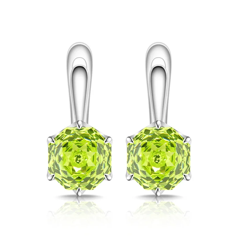 925 Sterling Silber Stilvolle Einfache Rosenschliff Hochkarätige Diamant-Damenohrringe Ohrclips Geburtstagsgeschenk – Detail 11