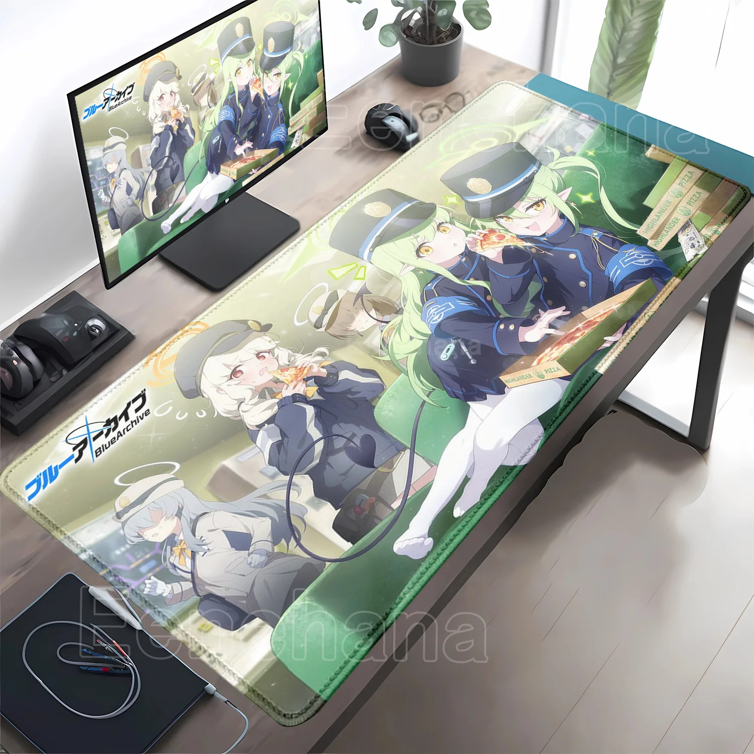 Blue Archive HD Printing Mouse - Desk Setup Blue ulasan dan harga