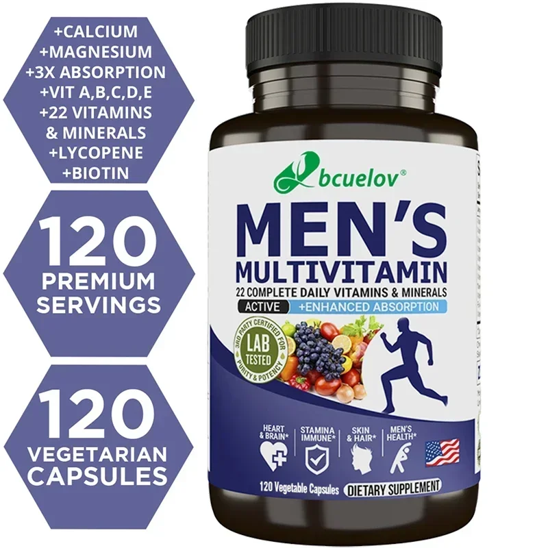 Men\'s Daily Multivitamin - Multiminerals - Men\'s Overall Health, Immunity, Sports, Hair, Energy Supplement