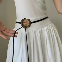 Melad ethnic style belt, women's design sense, woven decoration, versatile waist rope, retro niche fashion, slimming belt