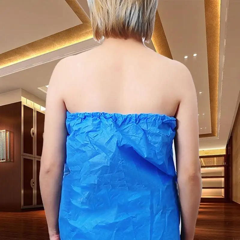 

10Pcs Disposable Bath Skirt Non-Woven Spa Towel Wrap Sauna Tube Top Bathrobe