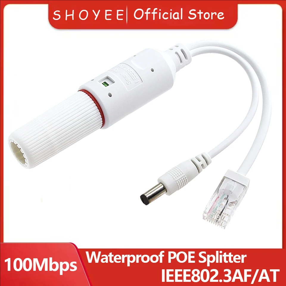 splitter-poe-a-prova-d'Agua-ip67-48v-para-12v-adaptador-ieee-8023af-at-para-camera-ip-externa-sistema-de-seguranca-cctv