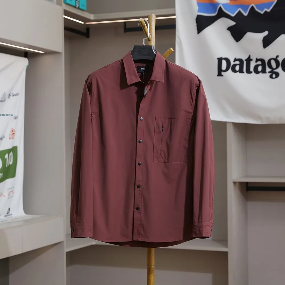 

Men's Casual Long Sleeve Shirt Breathable Quick Dry Lightweight Loose Workwear Spring Summer Fashion Urban Style Polyester Fiber