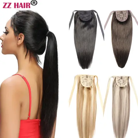 ZZHAIR 100% 브라질 인간 레미 헤어 익스텐션 16